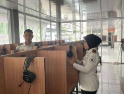 Kalapas Kelas I Bandar Lampung Monitoring Fasilitas Wartelsuspas Berbasis Sistem Rekam Resmi