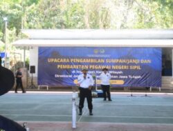 Kalapas Karanganyar Berikan Arahan kepada CPNS dalam Rangkaian Pembaretan dan Pengambilan Sumpah dan Janji PNS