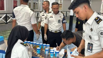 Komitmen Bersih Narkoba, Lapas Muara Tebo Gelar Tes Urine Bagi Pegawai dan Warga Binaan