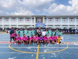 Warga Binaan Lapas Kelas I Bandar Lampung Ikuti Laga Futsal Persahabatan di Rutan