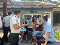 Rutan Sukadana Bagikan Masker kepada Warga Binaan, Antisipasi Dampak Abu Vulkanik