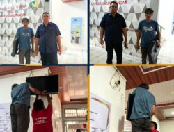 Lapas Tanjungpandan Lakukan Pemasangan TV Informasi Petugas Piket di Ruang P2U