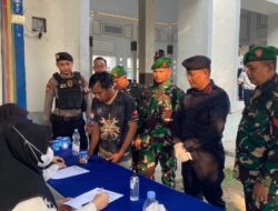 Antisipasi Peredaran Handphone dan Narkoba, Lapas Gunung Sugih Gelar Razia Gabungan dan Tes Urine Bersama TNI-Polri
