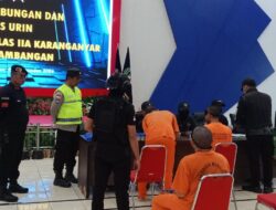 Sinergitas POLRI dan BNN, Lapas Karanganyar Gelar Razia Gabungan dan Tes Urine Warga Binaan serta Pegawai