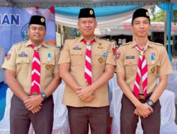 Tiga Jajaran Rutan Kelas I Bandar Lampung Terima Penghargaan Pramuka