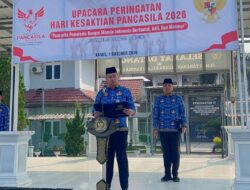 Komitmen Terhadap Nilai-Nilai Pancasila, Karutan Kelas I Bandar Lampung Pimpin Upacara Hari Kesaktian Pancasila