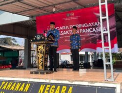Rutan Sukadana Peringati Hari Kesaktian Pancasila, Tanamkan Semangat Persatuan kepada Petugas dan Warga Binaan
