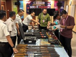 Intelkam Polresta Bandar Lampung Laksanakan Pengecekan dan Pengawasan Senjata Api di Lapas Rajabasa