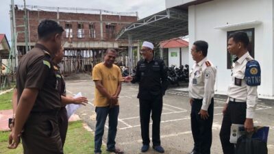 Kabapas Banda Aceh Lakukan Monitoring Pelaksanaan Pidana Kerja Sosial di Kejari Pidie